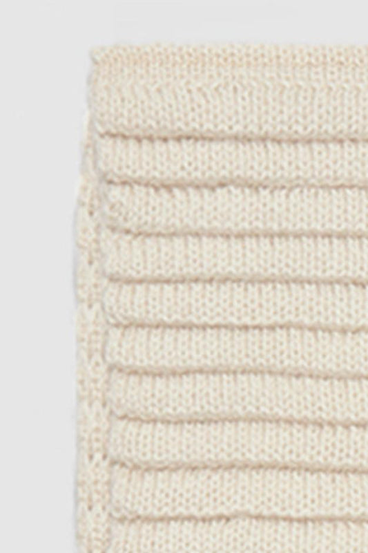 Kids Ribbed Scarf, Ivory